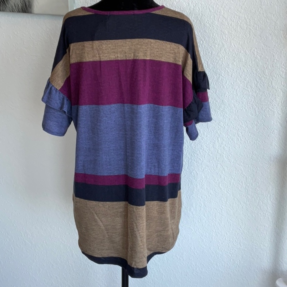 Stripped Ruffled Sweater - Picture 5 of 5